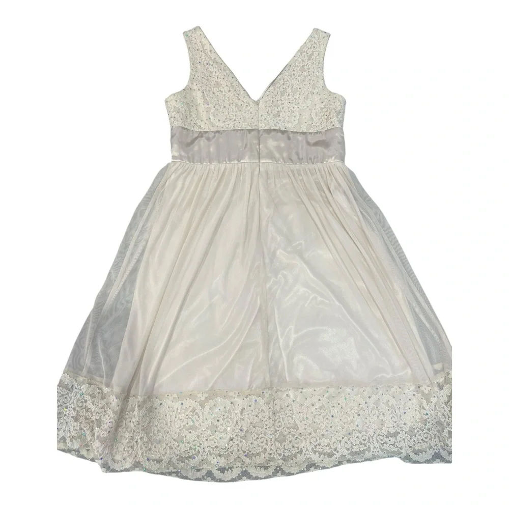 R&M richards White Dress Size 12 - Picture 5 of 7